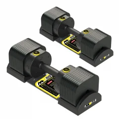 Гантели регулируемые MX Select MX55 EVO, эргономичная прорезиненная рукоять, вес 4.9-25.3 кг, пара