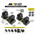Гантели регулируемые MX Select MX70-100 EVO, рифленая стальная рукоять, вес 5.9-32.2 кг, пара