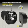 Гантели регулируемые MX Select MX100 EVO, рифленая стальная рукоять, вес 5.9-45.4 кг, пара