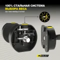 Гантели регулируемые MX Select MX100 EVO, эргономичная прорезиненная рукоять, вес 5.9-45.4 кг, пара